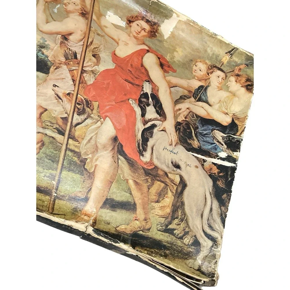 Vintage 1971 Waddingtons Diana Hunting Rubens Puzzle Complete No. 501